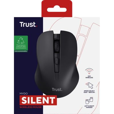 3. Mysz TRUST Mydo Silent wireless Black