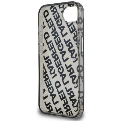 6. Etui Karl Lagerfeld IML Repeat Logo na iPhone 16e - srebrne