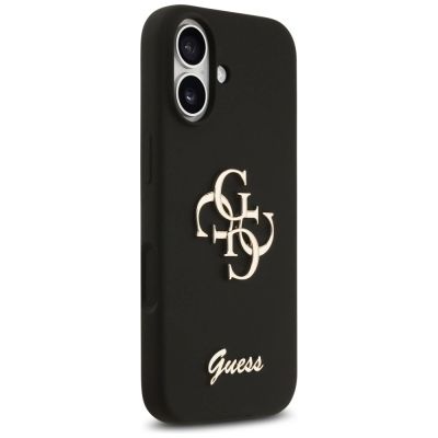 4. Etui Guess Silicone Big 4G Script na iPhone 17 - czarne