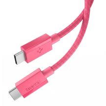 Kabel Spigen Essential EB6015CC USB-C 60W 100 cm - różowy