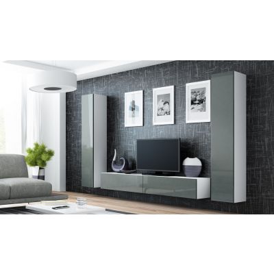 Witryna VIGO pełna'180' 180/40/30 biały/szary poł