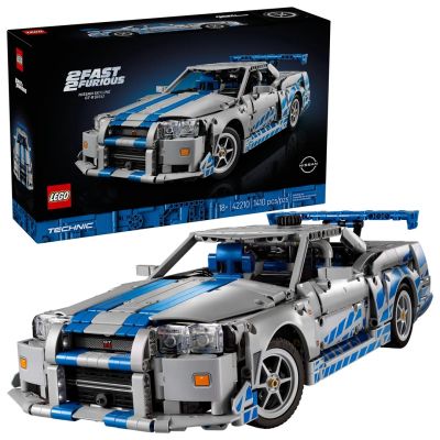 31. LEGO Technic 42210 Samochód Nissan Skyline GT-R (R34) z filmu Za szybcy, za wściekli