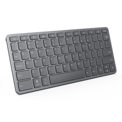 4. Lenovo Multi-Device Wireless Keyboard Niemiecki USB Type-C Szary