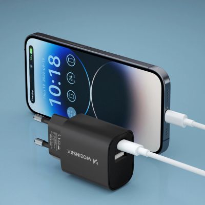 17. Ładowarka sieciowa Wozinsky WGWCB USB-A USB-C 20W - czarna