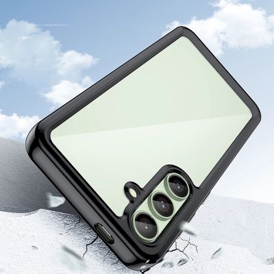 6. Etui silikonowe Outer Space Case z żelową ramką do Samsung Galaxy S24 FE - czarne