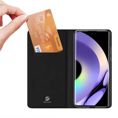 2. Dux Ducis Skin Pro etui do Realme 10 Pro+ pokrowiec z klapką portfel na kartę podstawka czarne