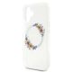 6. Etui Guess IML Flowers Wreath MagSafe na iPhone 16 Plus - przezroczyste
