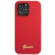 3. Etui Guess Silicone Vintage Gold Logo na iPhone 13 Pro Max - czerwone