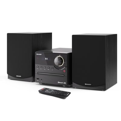 8. Sharp XL-B512(BK) Mikrosystem Hi-Fi, CD/FM/USB/Bluetooth v5.0, 45W, czarny Sharp | Mikrosystem Hi-Fi | XL-B512(BK) | Gniazdo USB | Wejście AUX | Łączność Bluetooth | Odtwarzacz CD | Czarny | Radio FM | Połączenie bezprzewodowe