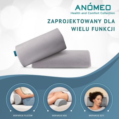 4. PODUSZKA POD PLECY DUŻY PÓŁWAŁEK ANOMEO