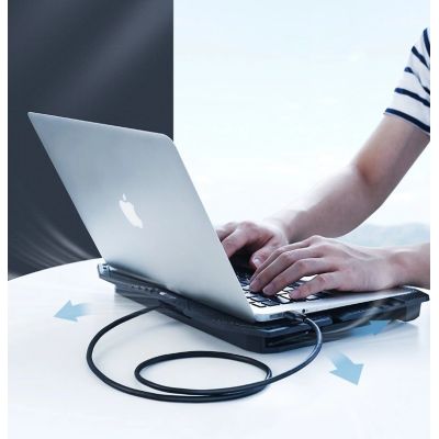 8. Ugreen kabel przewód USB 2.0 (męski) - USB 2.0 (męski) 0,5 m czarny (US128 10308)