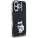 4. Etui Karl Lagerfeld IML Aquarelle Choupette & Logo na iPhone 16 - czarne