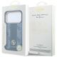 8. Etui Guess 4G with Stripe Round and Classic Logos MagSafe na iPhone 17 Pro / 18 Pro - niebieskie