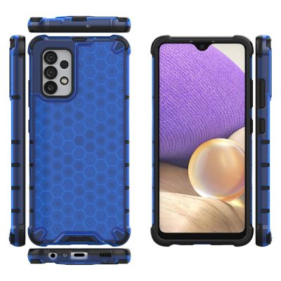 2. Honeycomb etui pancerny pokrowiec z żelową ramką Samsung Galaxy A03s (166,5) niebieski