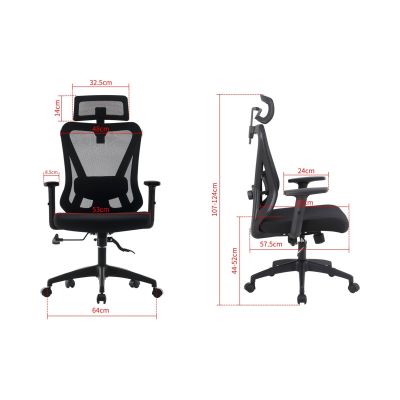 40. Ergonomiczny fotel biurowy ACTIVEJET T5 czarny
