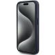 5. Etui Guess 4G Triangle Metal Logo na iPhone 15 Pro - niebieskie