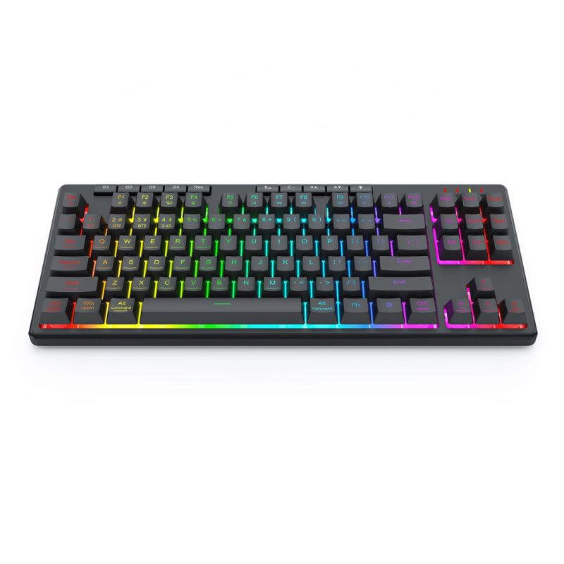 5. REDRAGON K516RGB-PRO SHIVA PRO 87 klawiatura USB + RF Wireless + Bluetooth Czarny
