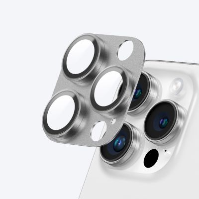5. Szkło hartowane AMAZINGTHING Aviation-Grade Alloy Lens na wyspę aparatu do iPhone 16 Pro / 16 Pro Max - szare