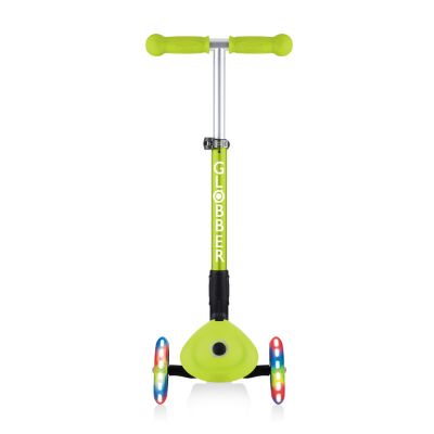 7. Hulajnoga 3-kołowa Globber Foldable Lights Lime Green Jr 437-106