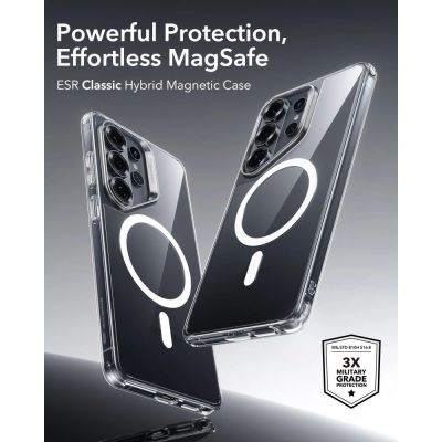 5. Etui ESR Classic Hybrid MagSafe na Samsung Galaxy S26 Ultra - przezroczyste
