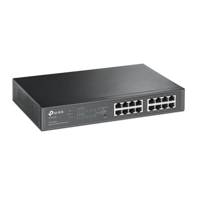 2. TP-Link TL-SG1016PE przełącznik sieciowy Zarządzany L2 Gigabit Ethernet (10/100/1000) Obsługa PoE Czarny