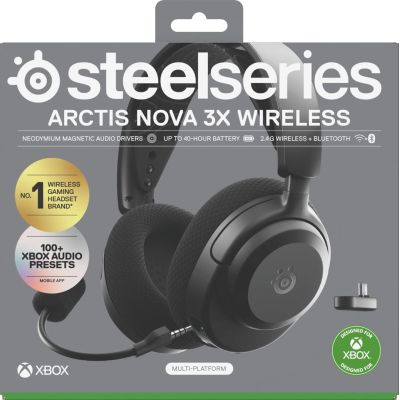 11. Słuchawki Steelseries Arctis Nova 3X Wireless for Xbox, czarne