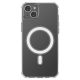 Etui magnetyczne Clear Magnetic Case z MagSafe do iPhone 14 Plus  ze srebrnym ringiem - przezroczyste
