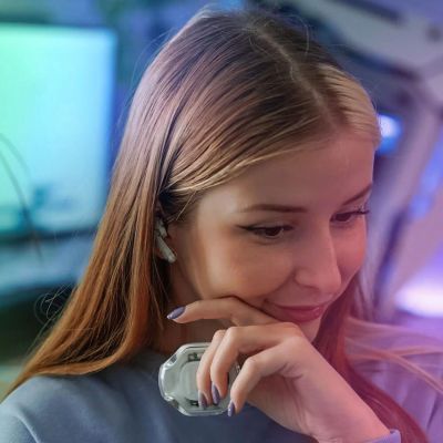 3. Acefast T8 dokanałowe słuchawki bezprzewodowe TWS Bluetooth - różowe