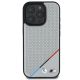 3. Etui BMW M Perforated Tricolor Line MagSafe na iPhone 16 Pro - szare