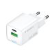 2. Ładowarka sieciowa Wozinsky WWC-35W GaN USB-A + USB-C - biała