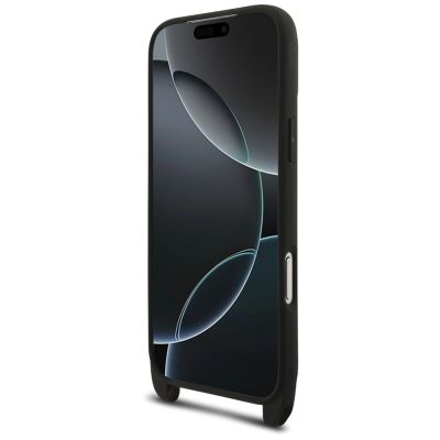 6. Etui Karl Lagerfeld Saffiano Karl&Choupette Metal Pin CBDY Strap na iPhone 18 Pro / 17 Pro - czarne