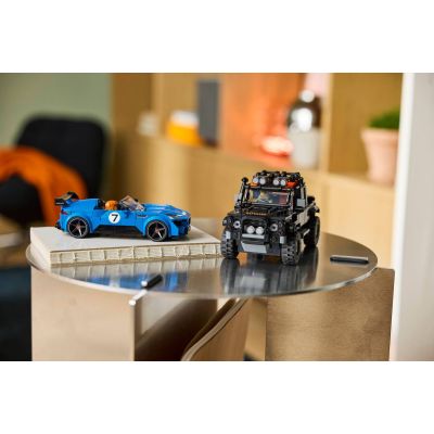 8. LEGO Speed Champions 77264 - Jaguar Project 7 i Land Rover Defender