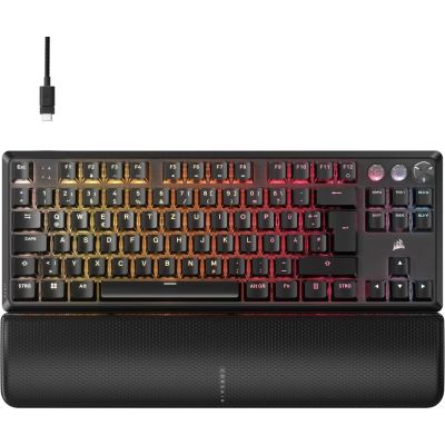 7. Klawiatura do gier Corsair K70 Pro TKL, Klawiatura TKL (80%), Corsair MGX -, ISO (DE)