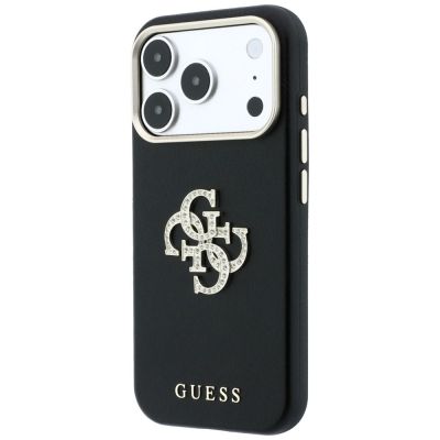 2. Etui Guess Smooth & Big Strass Logo na iPhone 18 Pro / 17 Pro - czarne