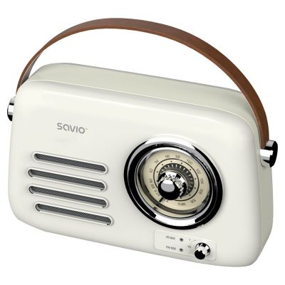 2. SAVIO RADIO PRZENOŚNE BIAŁE RS-02