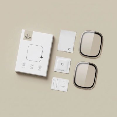 13. Szkło hartowane Tech-Protect 2-pack na Apple Watch Ultra 49 mm - srebrno-czarne