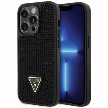 Etui Guess Rhinestone Triangle na iPhone 14 Pro - czarne