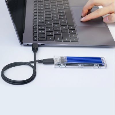2. Kieszeń dyskowa Orico TCM2-C3 M.2 NVME na USB-C 10Gb/s - niebieska