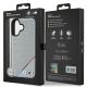8. Etui BMW M Perforated Tricolor Line MagSafe na iPhone 16 - szare