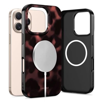 2. Etui Tech-Protect Lamano MagSafe na iPhone 16 Pro - czarno-czerwone