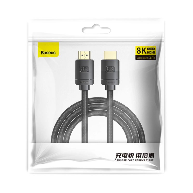 9. Kabel HDMI Baseus High Definition Series 8K 2m - czarny
