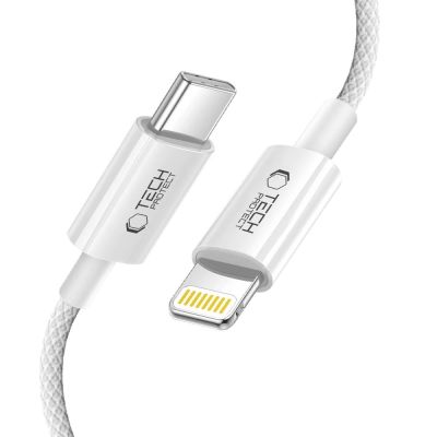 3. Kabel Tech-Protect UltraBoost USB-C / Lightning PD27W/3A 100 cm - szary