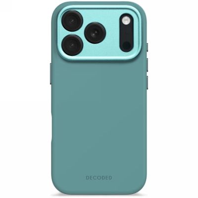 Etui Decoded AntiMicrobial Silicone Backcover MagSafe na iPhone 17 Pro - miętowe