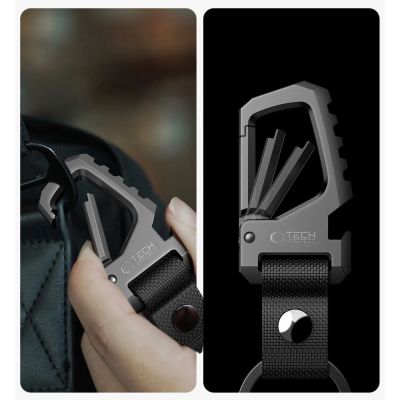 3. Brelok Tech-Protect Slidelock - czarno-szary