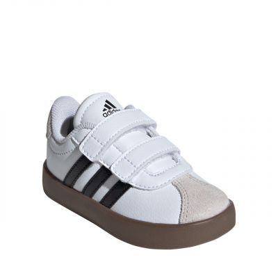 2. Buty dla dzieci adidas VL Court 3.0 Skateboarding biało-szare ID9157