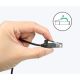 14. Kabel Ugreen NW122 70654 sieciowy Ethernet patchcord RJ45 Cat 6A UTP do 10Gb/s 5 m - czarny