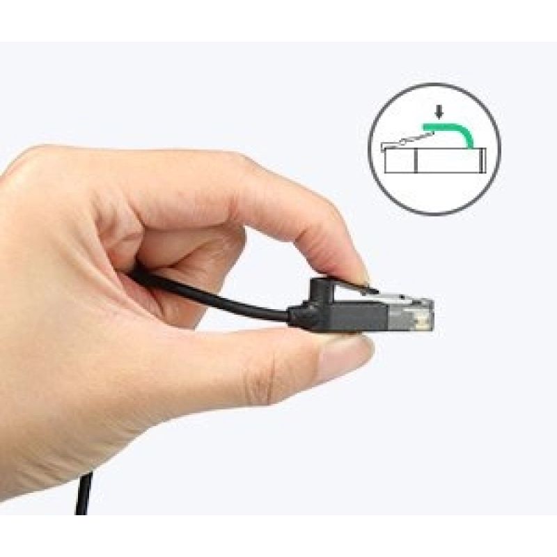 14. Kabel Ugreen NW122 70654 sieciowy Ethernet patchcord RJ45 Cat 6A UTP do 10Gb/s 5 m - czarny