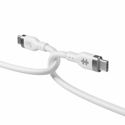 4. HYPER HJ4002WHGL kabel USB USB 2.0 2 m USB C Biały