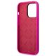 7. Etui Guess Silicone Vintage Gold Logo na iPhone 14 Pro Max - fuksja