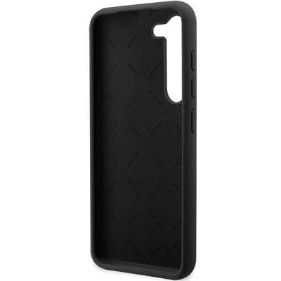 7. Etui Guess Silicone Vintage Gold Logo na Samsung Galaxy S23 - czarne
